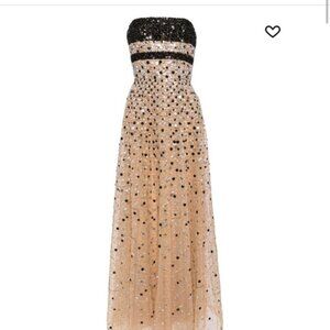 Elie Saab Bead-Embroidered Silk Gown Winter 24/25 Gown (Worn Once) Size 36 (6)